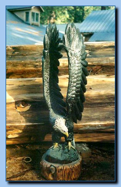 2-36 eagle with wings up -archive